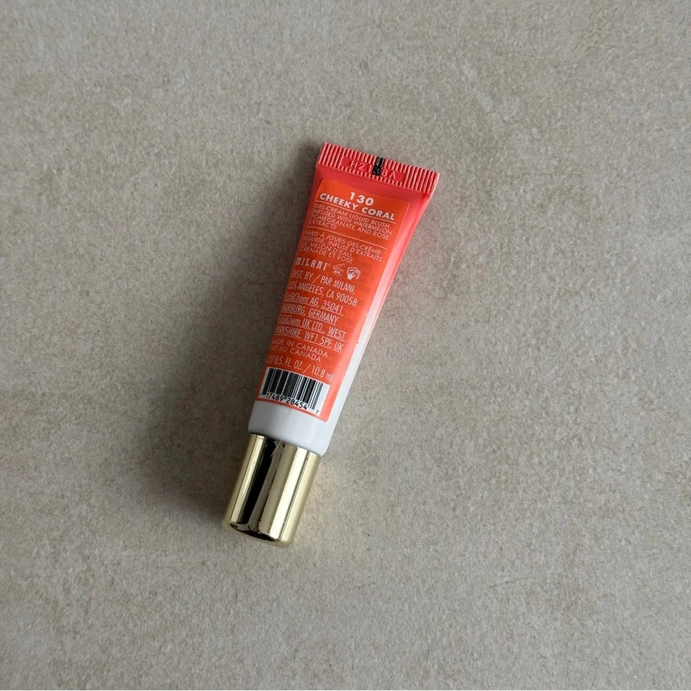 MILANI Cheek Kiss Liquid Blush - Cheeky Coral 130 - Dewy & Buildable